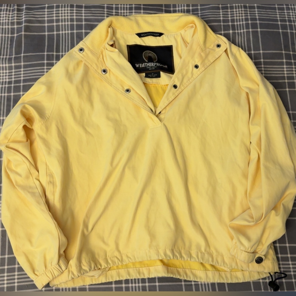 Yellow Windbreaker Jacket